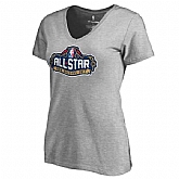 Women NBA Gray 2017 All-Star Game Primary Logo T-Shirt FengYun,baseball caps,new era cap wholesale,wholesale hats